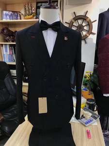 Ultimo Modello di Completo <span class=keywords><strong>Blu</strong></span> Royal <span class=keywords><strong>Doppiopetto</strong></span> Slim Fit Smoking Estivo per Uomo - Product Image 3