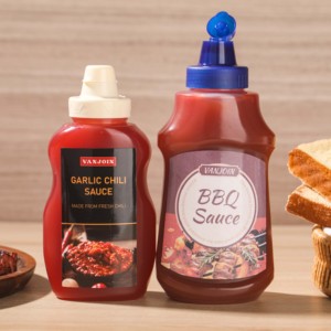 Bouteille à sauce à presser avec bouchon rabattable en plastique, pour sauce tomate, ketchup, miel, condiment, huile d'olive - Product Image 1