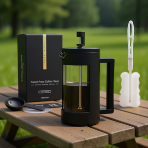 Cafetière à piston DB French Press 21oz, portable, pour le camping, en verre, design minimaliste - Product Image 2