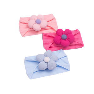 Diademas <span class=keywords><strong>de</strong></span> flores personalizadas para bebés, diademas <span class=keywords><strong>de</strong></span> flores para recién nacidos, diadema elástica <span class=keywords><strong>y</strong></span> suave para bebés - Product Image 3