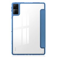 Nouveau Acrylique Transparent Coque Arrière Aimant Mince À Trois Volets Support En Cuir PU Tablette Housse pour Redmi Pad 10.6