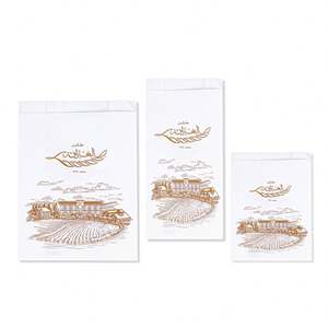 Sac à pain en papier kraft enduit de PE avec logo personnalisé ZJPACK, résistant à la graisse, pour sandwichs et biscuits - Product Image 3