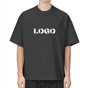 เสื้อยืดคอตตอนหนา 240 แกรม ทรงครอป ดีไซน์ไหล่ตก ผู้ผลิตเสื้อยืดโอเวอร์ไซส์ เสื้อทรงบ็อกซี่สำหรับผู้ชาย - Product Image 1