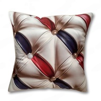 Coussin décoratif personnalisé sur mesure, toutes tailles, style vintage, rétro, esthétique, imprimé par sublimation, motifs église, dessin animé, animaux, effet vitrail, pour canapé