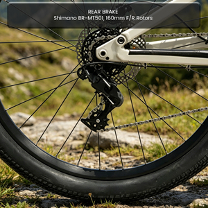 Vélo de montagne Dirt Jump de 26 pouces, cadre en alliage d'aluminium à suspension intégrale, vélo de style Slopestyle MTB avec frein à disque hydraulique - Product Image 5
