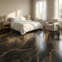 Dalle de marbre blanc texturé brillant de luxe, polie, 750x1500mm, 10mm d'épaisseur, vitrifiée, résistante à l'usure, antibactérienne, pour intérieur moderne