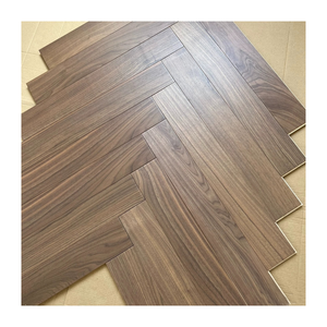 Fabrication en Chine Parquet intérieur imperméable en bois massif de noyer américain Parqueterie à chevrons Parquet Versaille d'ingénierie - Product Image 3