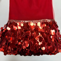 Bordure en sequins avec strass et bordure en perles, tissu en dentelle à mailles, largeur 17 cm, décoration brodée pour la couture