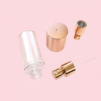 Bouteille en PET cylindrique ronde de 150 ml, 200 ml, 250 ml, couleur personnalisée, transparente, avec pulvérisateur à brume fine et pulvérisateur à sertir pour parfum