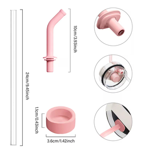 Pajita Antiderrames para Accesorios Stanley Quencher H2.0, Actualización 2024, 2 en 1, Puntas de Silicona Antiderrames, Tapón Antiderrames - Product Image 2