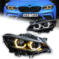Phare de voiture pour BMW F22 F87 F44 F47 2012-2018, lentille de projecteur, feux avant, DRL, clignotant, accessoire automobile