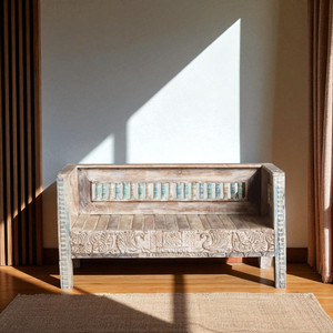 BANC EN BOIS Banc de jardin en bois durable de style traditionnel Mobilier de maison Mix & Match Décor vintage-quantité minimale de commande 1 conteneur seulement - Product Image 5