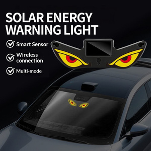 Nueva Luz LED Solar para Auto con Ojo de Demonio, Luz de Advertencia LED, Luz Ambiental para Ventana Trasera - Product Image 6