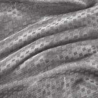 Tissu Hijab pour Enfants en Polyester Léger et Respirant, Jacquard à Rayures et Carreaux, Faible MOQ, Idéal pour Usage Quotidien Décontracté et Voyage