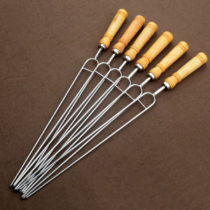 Wholesale Outdoor Stainless Steel <strong>Barbecue</strong> Tools Chicken <strong>Wings</strong> and Lamb Legs Skewers Iron Brazing Needles for Grilled Food - Product Image 3