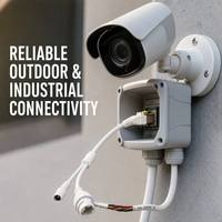 Arnés de cableado para cámara con conector RJ45 DC impermeable IP67, de 30V, 450mm, 10 pines, 28AWG, con revestimiento de aluminio PTFE/PVC, personalizado al por mayor