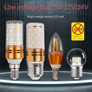 مصباح <span class=keywords><strong>LED</strong></span> بجهد 3 فولت/5 فولت/12 فولت/24 فولت تيار مستمر، إضاءة منخفضة الجهد E14 E27، 3 درجات حرارة لونية متغيرة، مصابيح ذرة ألومنيوم للإضاءة أحادية اللون في أجهزة الملاحة - Product Image 1