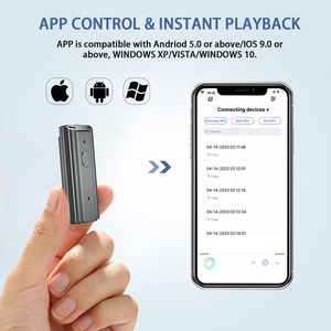 Xách Tay 64GB Mini Dictaphone WAV Opus ghi âm kỹ thuật số với ứng dụng điều khiển từ xa - Product Image 3