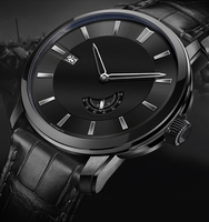 Montres automatiques en acier pour hommes, design et fabrication d'usine, avec calendrier et petite seconde, pour marque privée