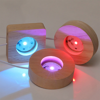 Interrupteur d'éclairage intelligent alimenté par USB lampe de nuit LED en bois lampe de Table de chevet pour chambre salon décor à la maison