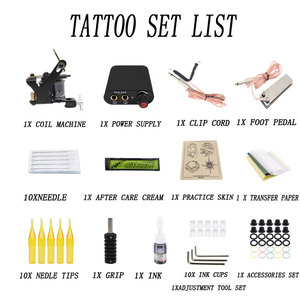 Kit Completo de Máquina de Tatuar con Bobina, Fuente de Alimentación, Agarre y Juego de Agujas para Artistas del Tatuaje Principiantes, Entrenamiento y Uso en Estudio - Product Image 2