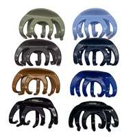 Pinces à cheveux écologiques de style européen et américain, logo personnalisé, pince à cheveux en acétate, épaisseur 4,0 mm, pince requin pour femmes et filles