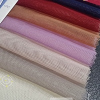 Tissu en maille extensible uni ultra-fin respirant 20D 60GSM pour vêtements de sport, hauts, chemisiers et robes pour femmes, design personnalisé