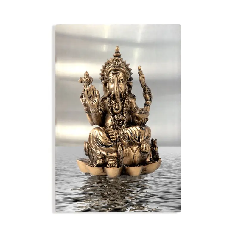 Factory Indian Religion Art Decorated Aluminum Plate Printing Large Mural Wall Painting