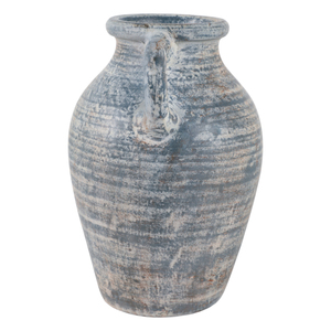 Vaso in terracotta con silhouette curva, vaso decorativo per fiori, accessorio da tavolo per il soggiorno - Product Image 3