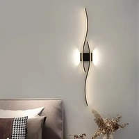 Lampes murales LED minimalistes créatives pour chambre à coucher, lampe murale moderne pour salon, fond de télévision