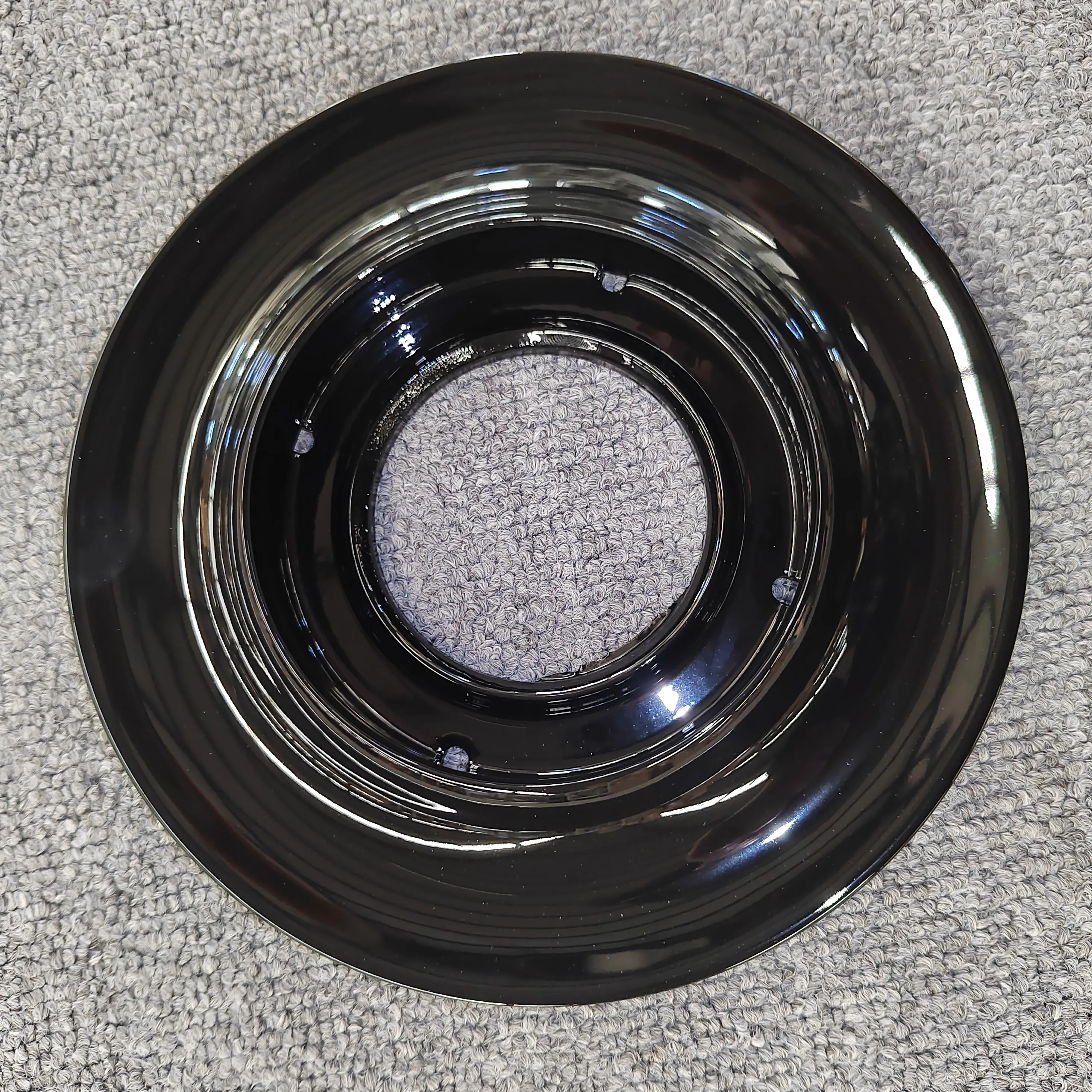 Fábrica diretamente fornecer forjado de liga de alumínio roda brilho preto grande flutuante centro da roda tampa
