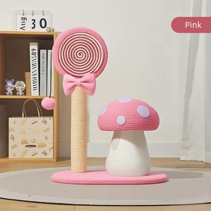 Griffoir champignon pour <span class=keywords><strong>chat</strong></span> Mobilier d'intérieur Chaton mignon <span class=keywords><strong>Arbre</strong></span> à <span class=keywords><strong>chat</strong></span> <span class=keywords><strong>Poteau</strong></span> à grande base <span class=keywords><strong>avec</strong></span> poteaux en sisal naturel - Product Image 3
