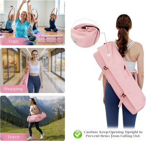 Échantillon gratuit : Sacs de yoga en toile de coton 100 % biologique et écologique, durables, compacts, portables, de haute qualité, pour tapis de yoga. - Product Image 6