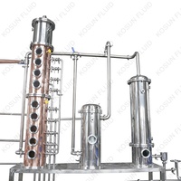 Alambic de distillation portable en acier inoxydable et cuivre pour alcool, vin, brandy, whisky, éthanol, vodka, usage domestique et industriel