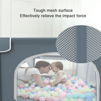 Parc de jeu pliable en plastique extra large et sécurisé pour bébé, avec design multifonctionnel pour une utilisation en intérieur (chambre et parc)