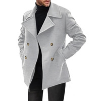 Manteau trench pour homme transfrontalier, printemps et automne 2025, pardessus pour homme, mi-long, décontracté, veste pour homme