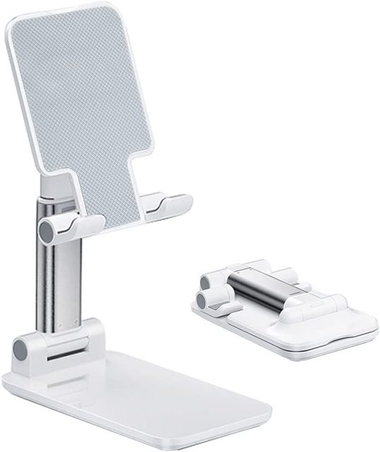 Cell Phone Stand Angle Height Adjustable 360 Degree Rotating Lightweight Flexible Cell Phone Holder Silicone Pad Desk Fully