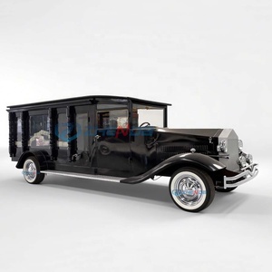 Factory Customized Vintage Black Coffin Carriage Horse Wagon Antique Horse Drawn Buggy Electric Funeral Horse Hearse - Product Image 2