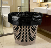 Sacs poubelles noirs jetables thermoscellables en LDPE/HDPE de 55-60 gallons pour entrepreneurs, grands sacs poubelles robustes