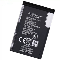Baterai Lithium-ion Polimer Kelas A BL-5C untuk Ponsel Lansia 3100 1110 Perlindungan IC Ganda 100% Stok Tersedia