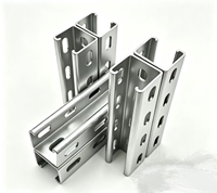 Profilés en acier pré-galvanisé double C perforés et rainurés, fabricant de profilés Unistrut