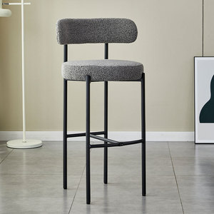Chaise <span class=keywords><strong>de</strong></span> <span class=keywords><strong>bar</strong></span> au design moderne et luxueux, polyvalente pour la maison, l'hôtel et la villa, en acier inoxydable et <span class=keywords><strong>velours</strong></span>, <span class=keywords><strong>tabouret</strong></span> <span class=keywords><strong>de</strong></span> <span class=keywords><strong>bar</strong></span> haut pour restaurants - Product Image 2