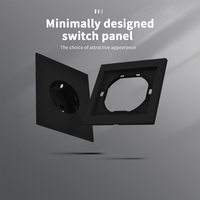 Enchufe de Pared WESA 16A, 1 Tomacorriente, Estándar Europeo Schuko, Diseño Moderno y Lujoso
