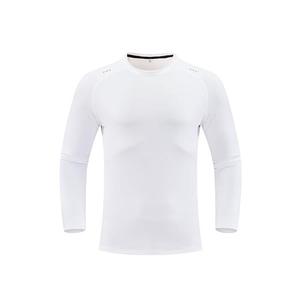 Camiseta blanca con cuello redondo para hombre al por mayor, de manga larga Camiseta deportiva para hombre, camiseta personalizada de secado rápido para hombre - Product Image 5