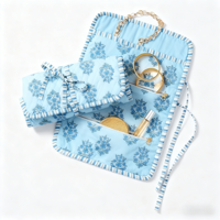 Sacs à bijoux personnalisés avec logo, logo personnalisé, vente en gros, petit sac à bijoux en coton, emballage enroulable, sac cadeau pour les amoureux