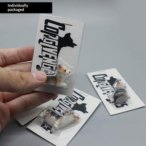 Mini Adornos de Resina de Corgi, Regalo de Cumpleaños con Temática Animal, Decoración de Micropaisaje, Linda y Creativa Figura para Coche - Product Image 4