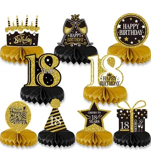 Birthday Party Decoration Tableware Background 60th Happy Birthday Word Message Party Stage Decorations