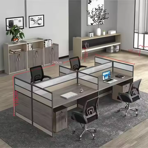 Moderno ufficio ergonomico divisorio schermo Multi-personale Multi-persona scrivania scrivania sedia combinazione per il posto di <span class=keywords><strong>lavoro</strong></span> - Product Image 4