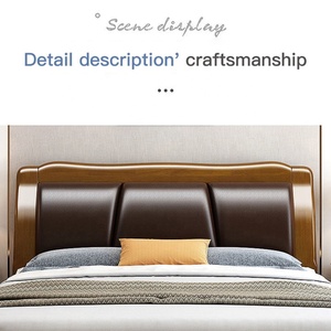 <span class=keywords><strong>Letto</strong></span> <span class=keywords><strong>Matrimoniale</strong></span> Moderno Semplice e Classico in Legno King Size, Design con Testiera e Contenitore, Letti di Lusso in Legno Queen Size per Adulti con Vano Portaoggetti - Product Image 4