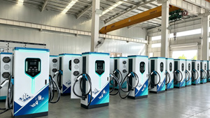 Station de recharge rapide pour véhicules électriques personnalisée 60kW 240kW CCS2 GBT IP54 sur pied - Product Image 5
